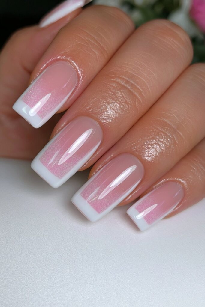 Color-block short nail design