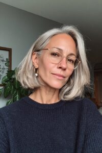 Sleek Side Part Bob