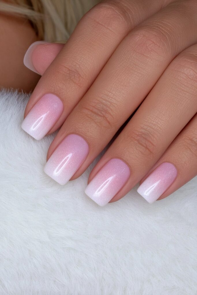 Soft cream nail design