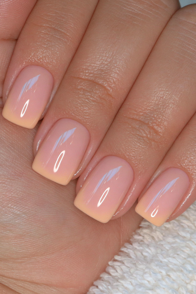 Sunflower yellow glossy nails
