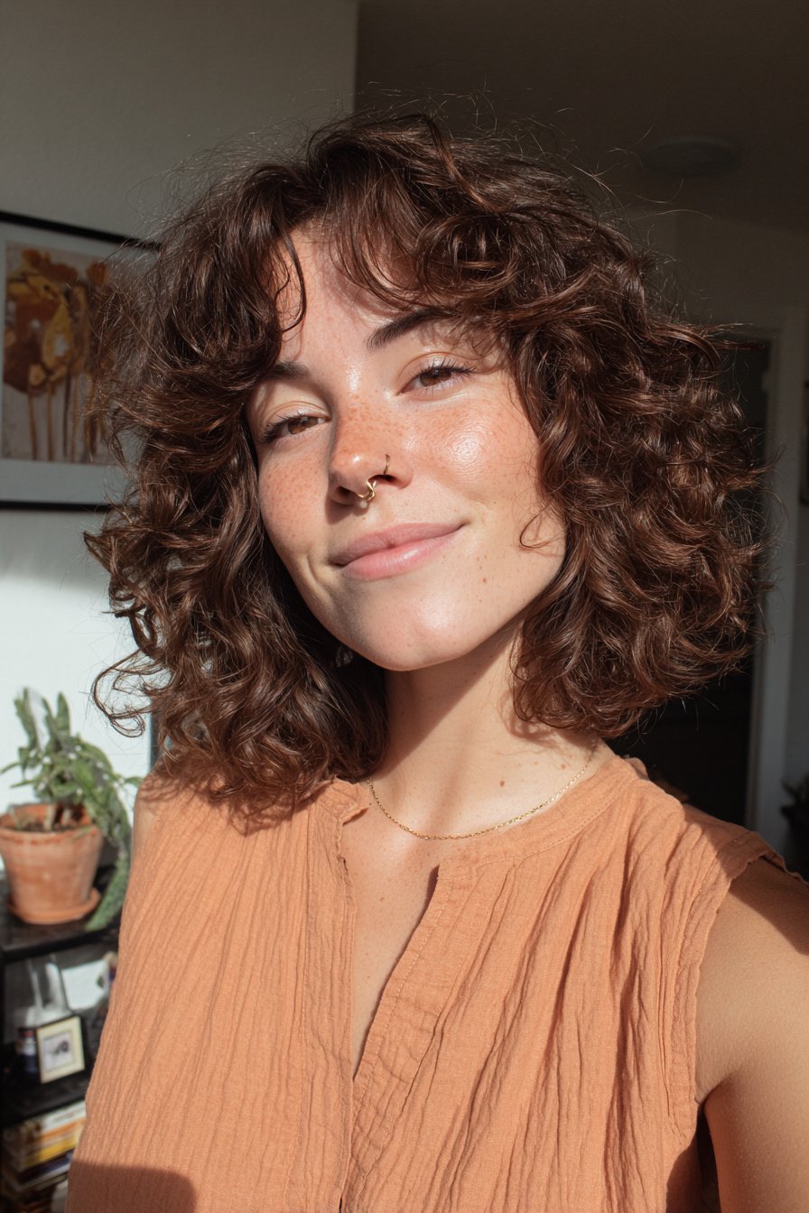 Home 2 8 Voluminous Wolf Cut with Bangs