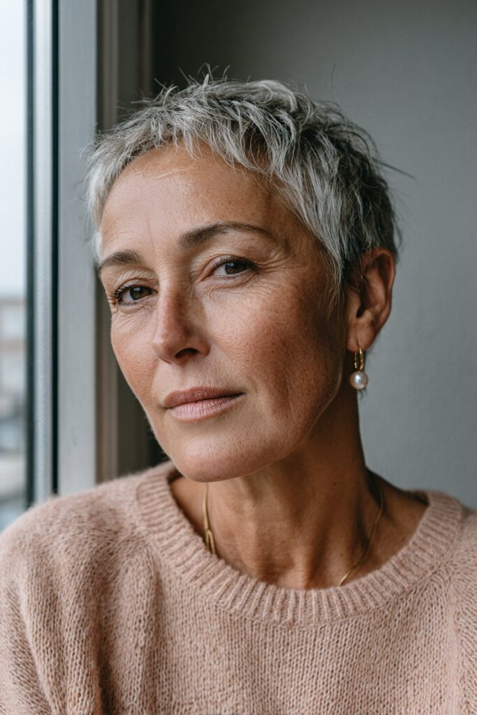 25 Medium Short Wispy Haircuts for Women Over 60 15 Wispy long pixie over 60