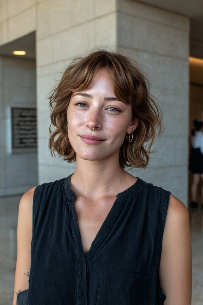 Wispy wolf cut with bangs
