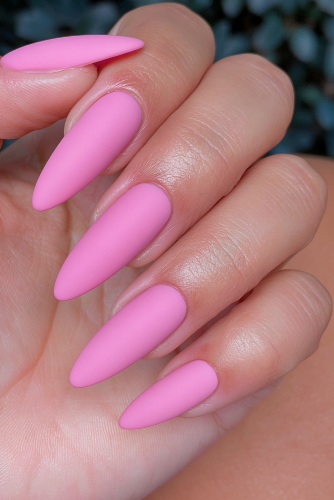 Bold fuchsia statement nails