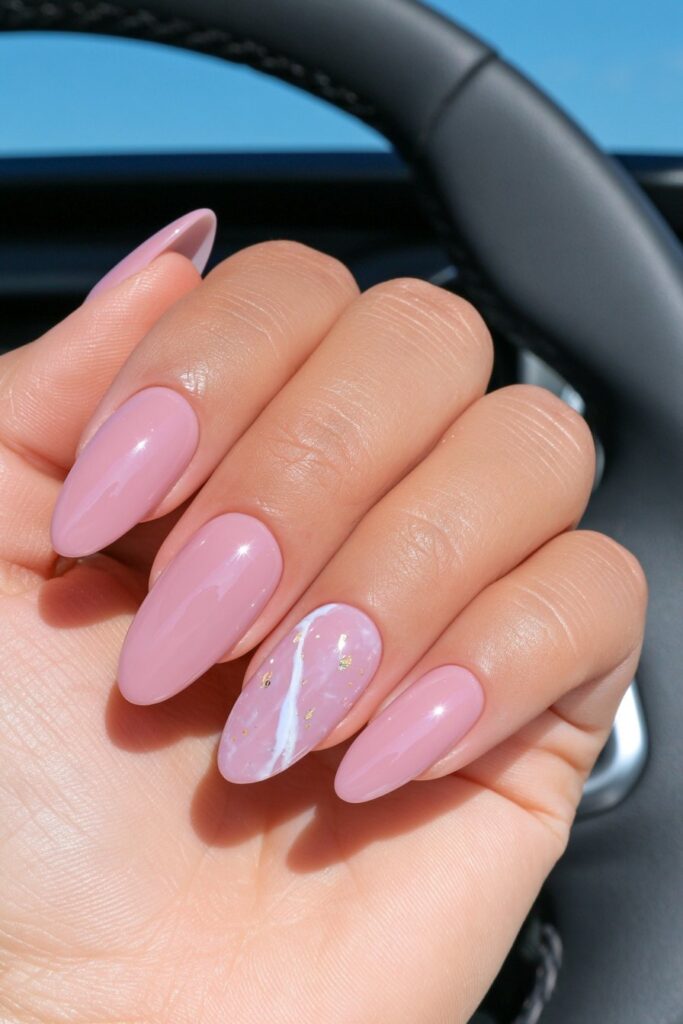 Bubble bath marble nails