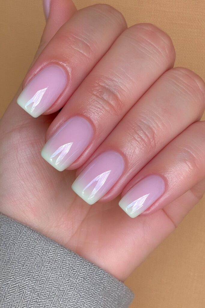 22 Butter Yellow Nail Ideas for the Prettiest Manicure 19 Butter yellow pistachio green nails