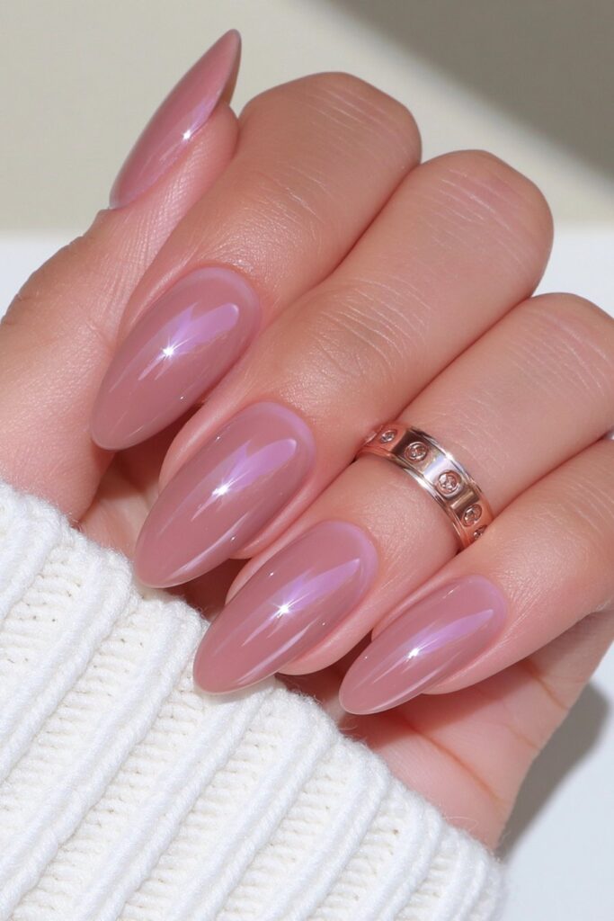 Chocolate brown mocha nails