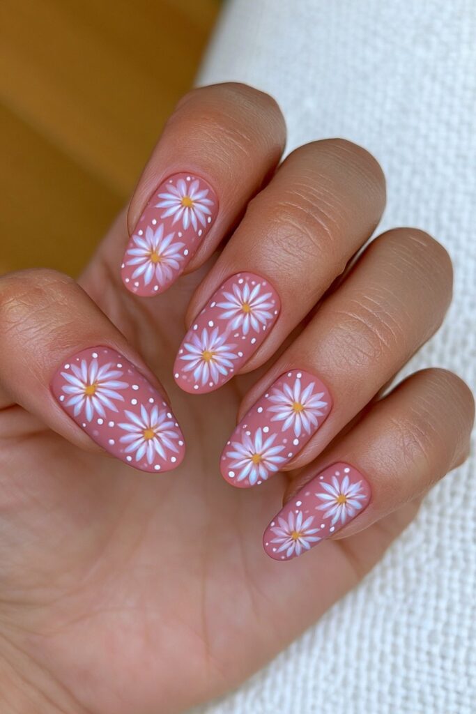 Clay terracotta fall nails
