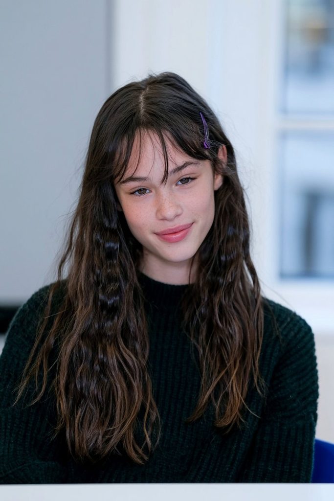 Crimped witch hair Halloween style