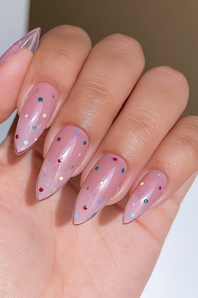 25 Almond Halloween Nails That Are Spooky, Not Over-the-Top 6 Dark moody spiderweb almond nails