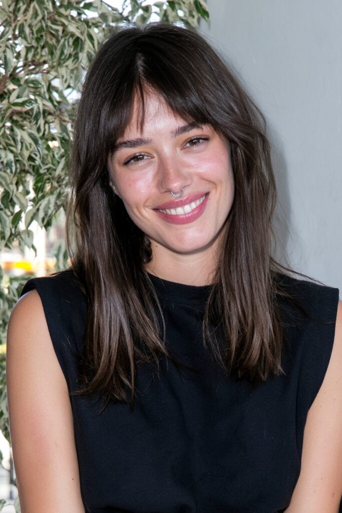 Long wolf cut with undercut