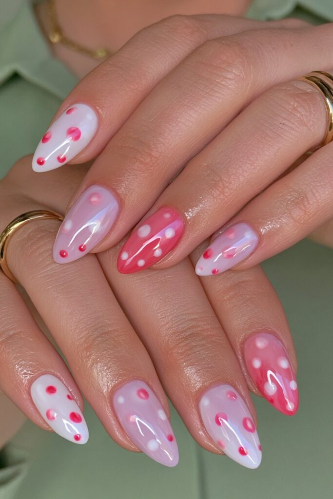 Minimal micro dot nail design