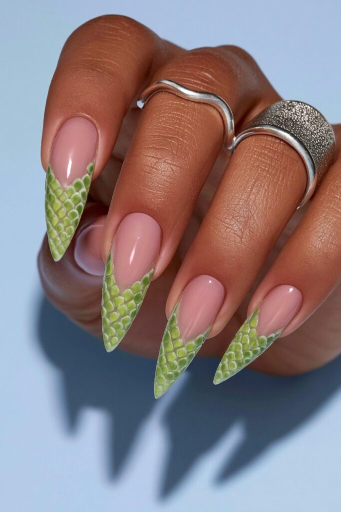 Peridot blooming gel nails