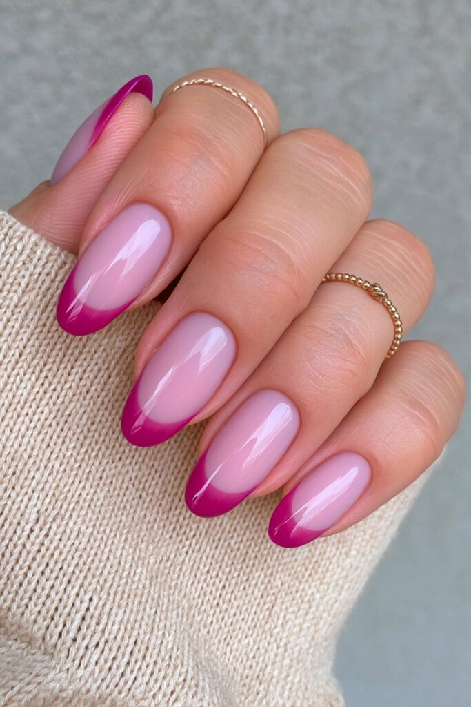 Plum matte fall nails