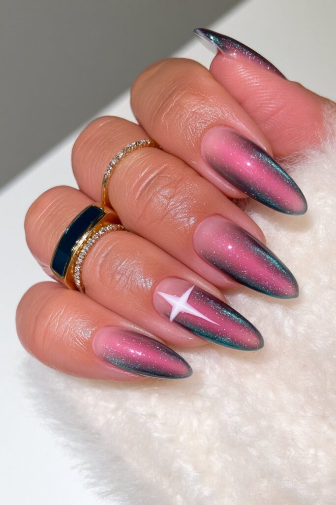 22 Blue Jelly Nail Designs for a Sheer, Glassy Manicure 3 Sapphire blue jelly nails