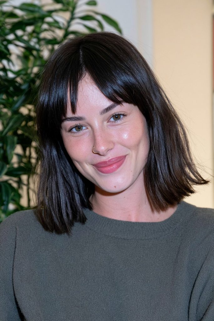 Tapered bowl jellyfish haircut with modern structured silhouette