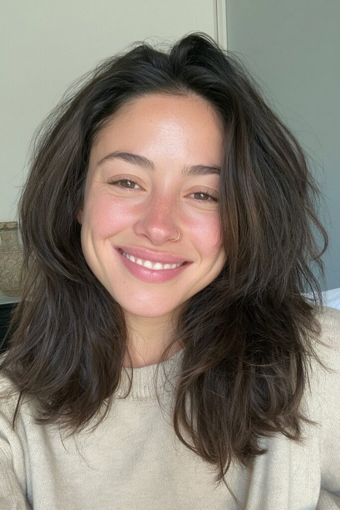 22 Wolf Cuts for Straight Hair with Volume and Texture 16 Wolf cut with root volume