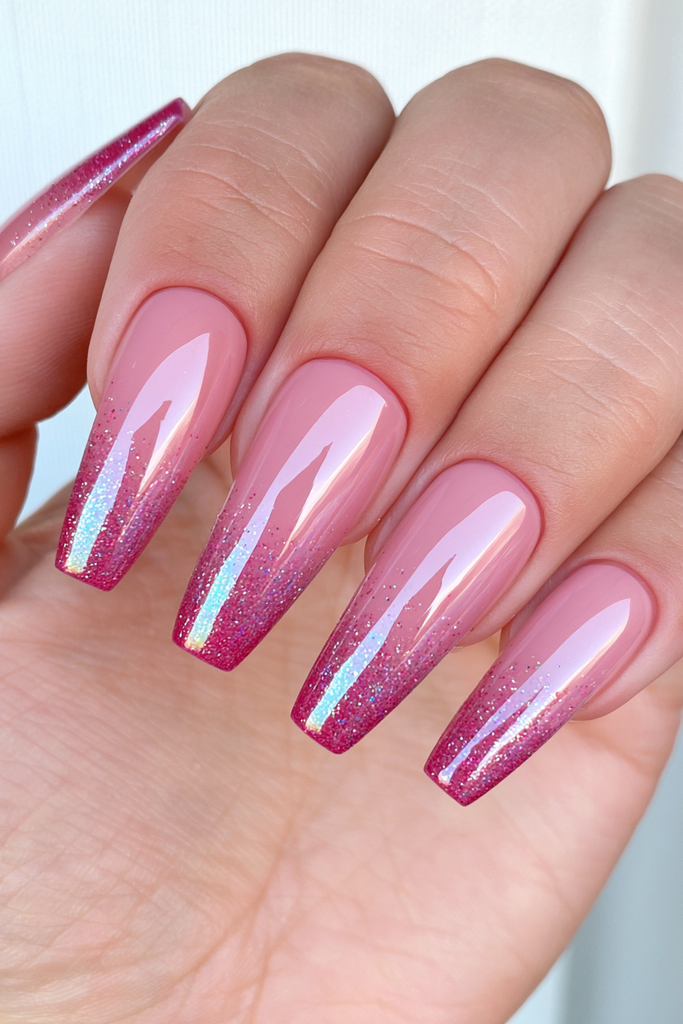 Deep wine burgundy almond coffin press-on nails for Thanksgiving