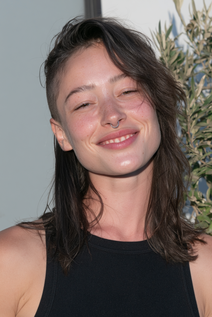 22 Wolf Cuts for Straight Hair with Volume and Texture 13 Wolf cut with undercut