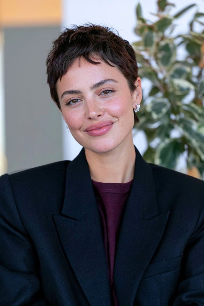 Black cherry pixie haircut