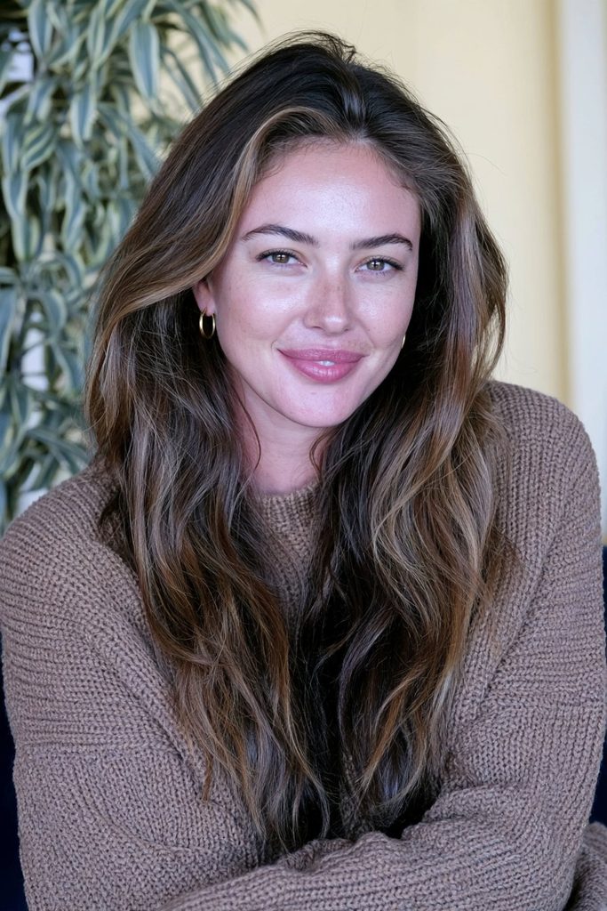 Caramel toffee blended hair