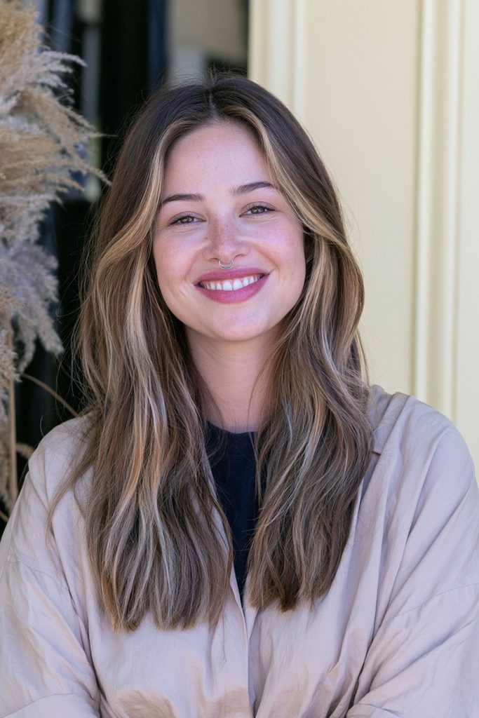 Chai latte foilyage hair