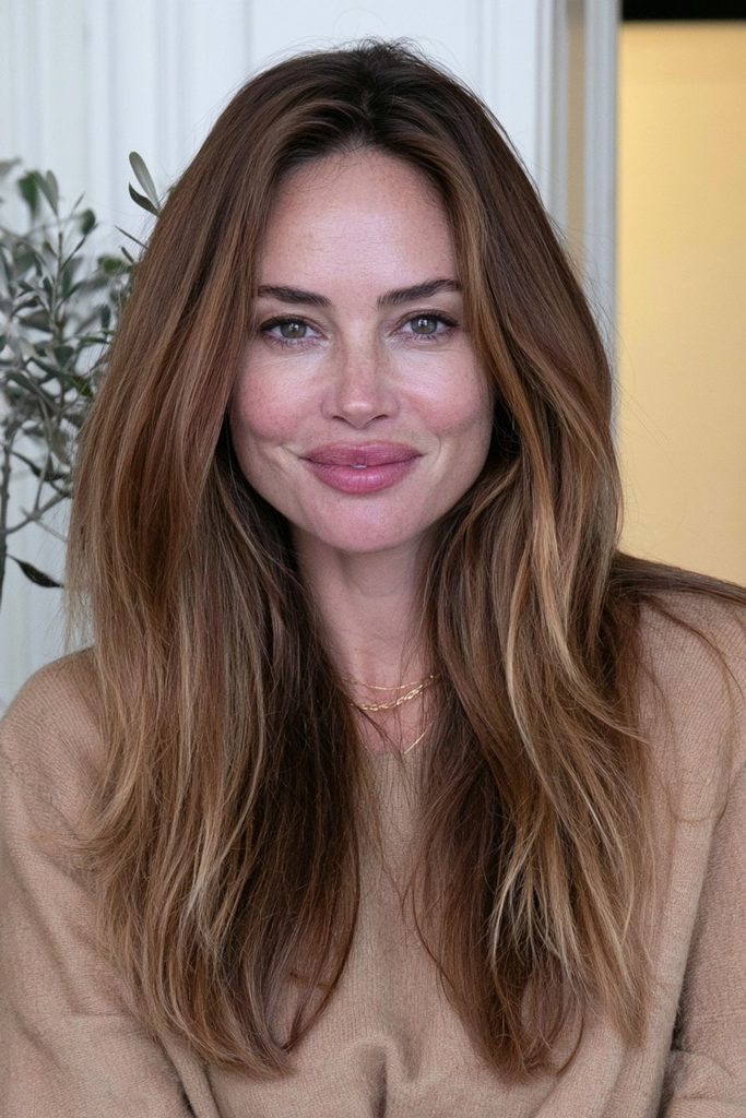 Cinnamon maple brown hair