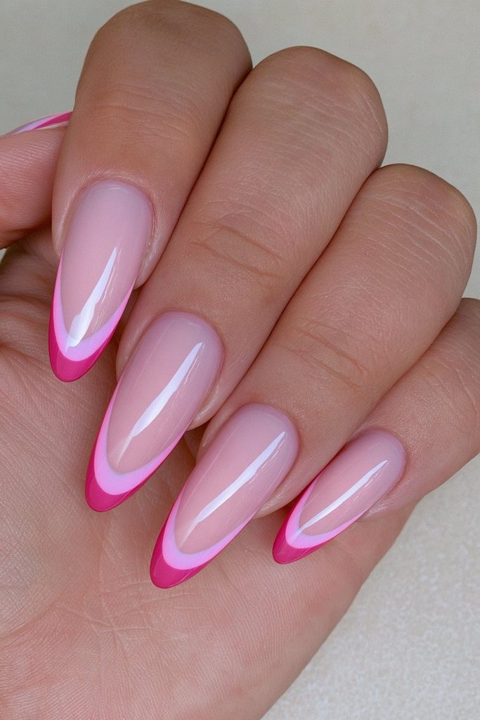 25 Cranberry Nail Ideas for a Rich, On-Trend Manicure 4 Elegant cranberry French tip nails
