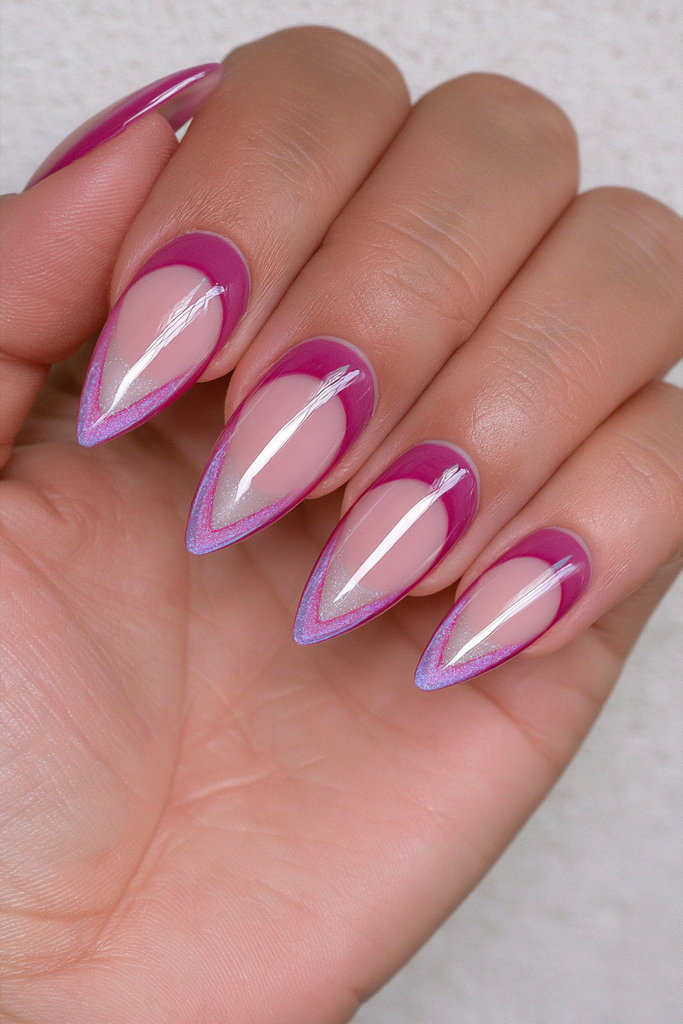 25 Cranberry Nail Ideas for a Rich, On-Trend Manicure 12 Modern cranberry negative space nails