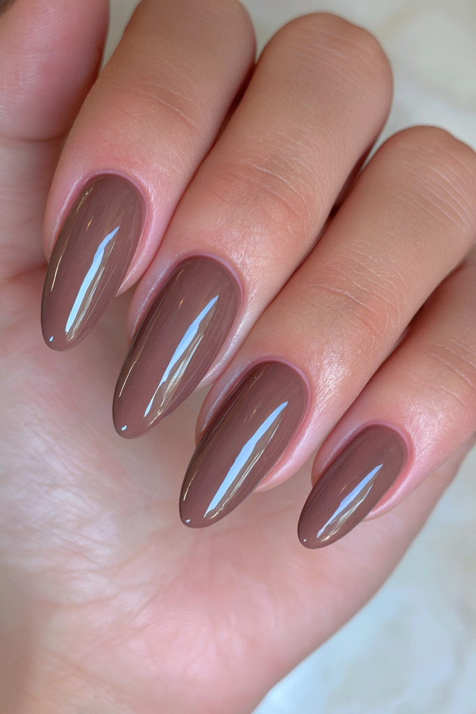 22 Hot Chocolate Nails to Warm Up Your Cozy Season Manicure 2 Dark cocoa espresso bean nails