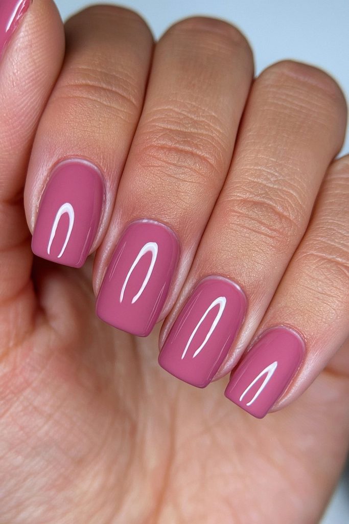 Deep merlot squoval spooky nails