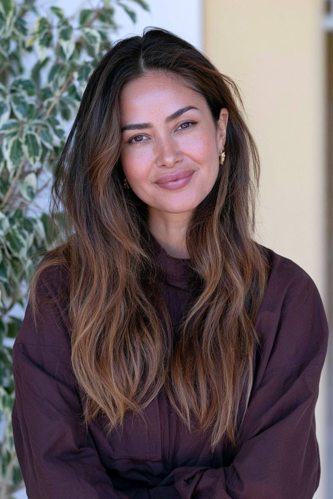 Espresso toffee ombré hair