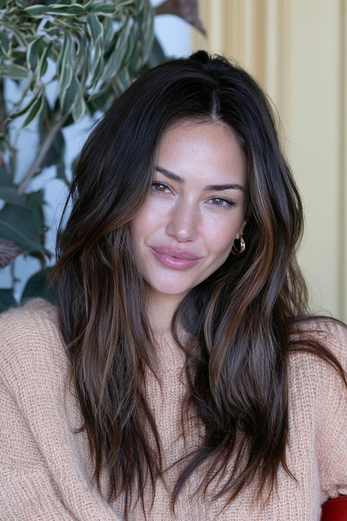 25 Espresso Hair Color Ideas: Rich, Warm & Effortlessly Chic 13 Espresso honey highlight hair