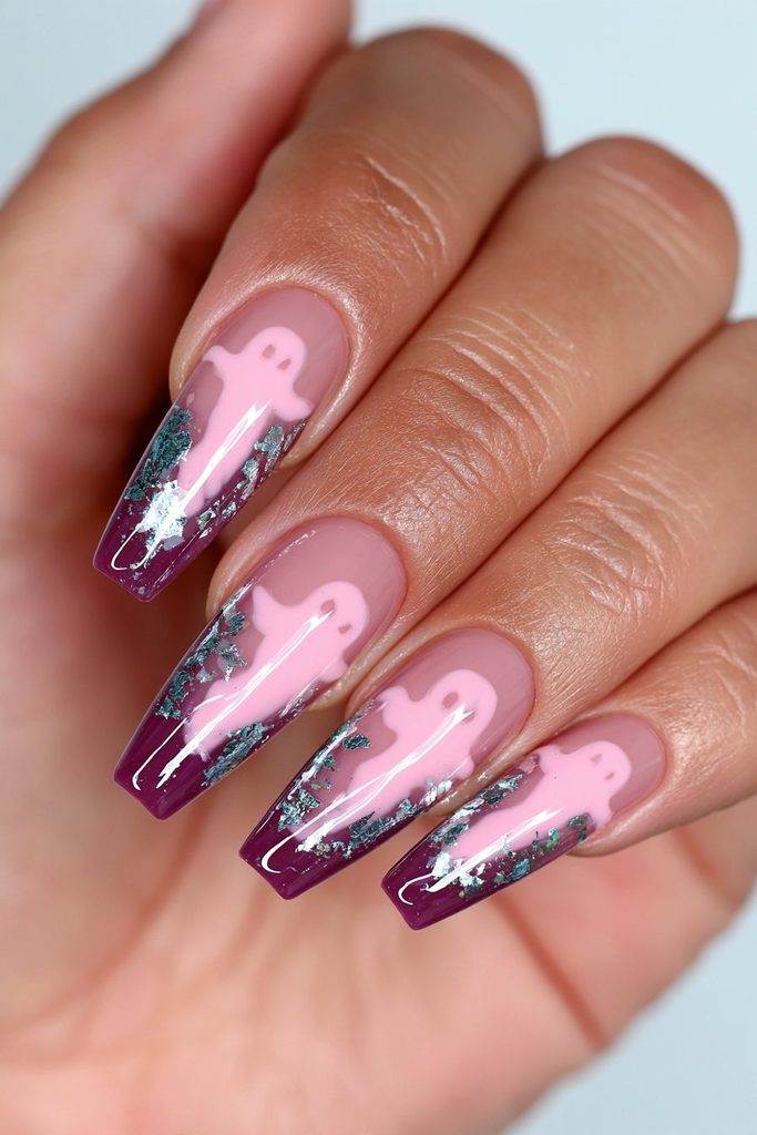 Foil-flecked phantom coffin nails