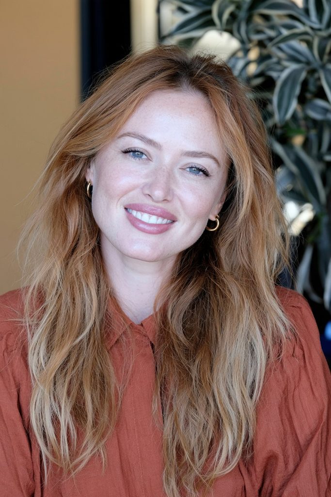 Ginger chai copper blended hair