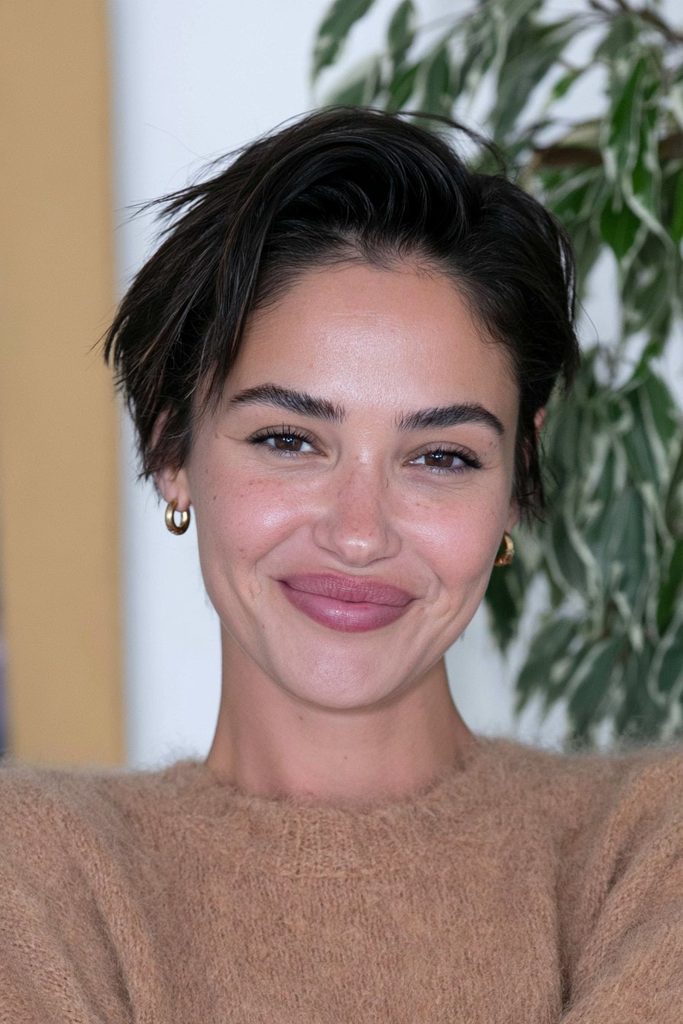 Graduated pixie bob haircut