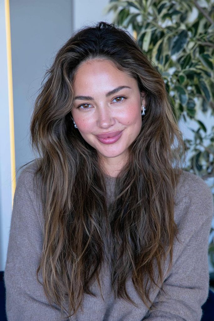 Iced chai latte brunette hair