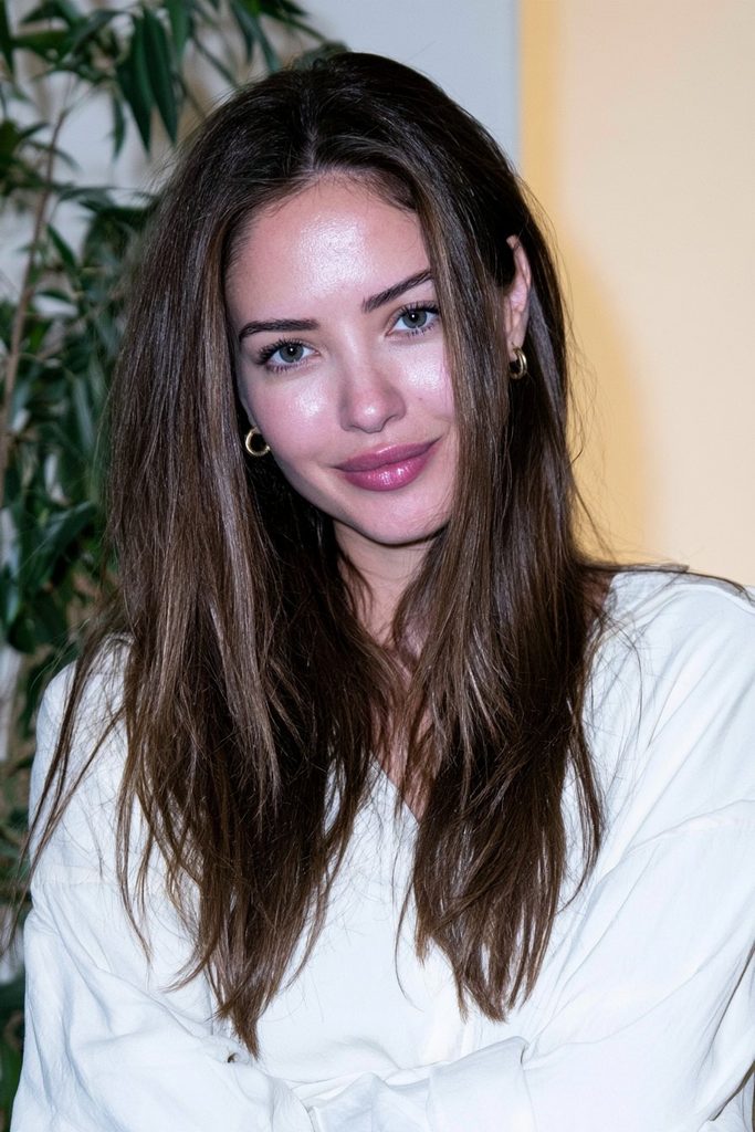 Maple brown gray coverage hair