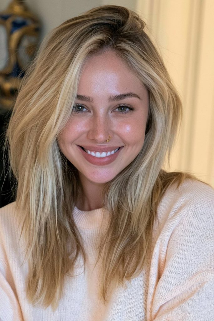 Milk tea blonde hair