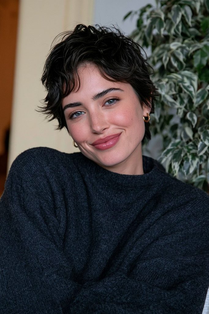 Shaggy pixie bob haircut