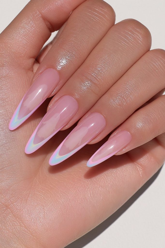 25 Almond Ghost Nails: Effortless Halloween Style 4 Sheer jelly ghost almond nail design