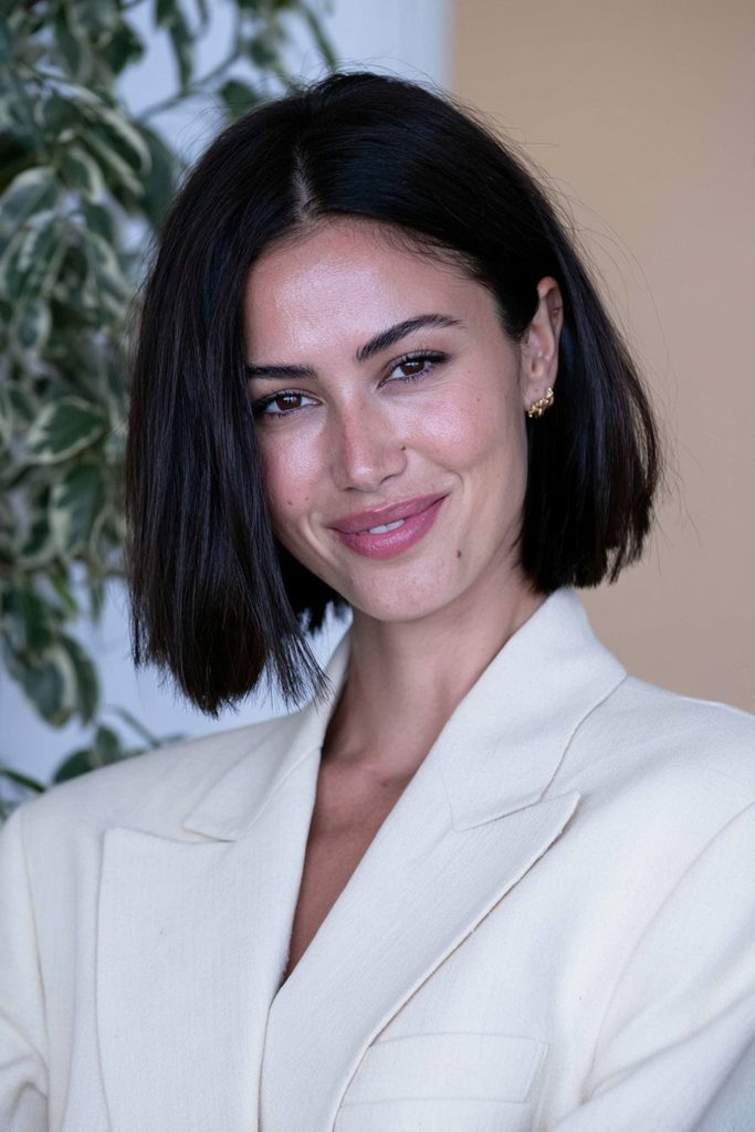 Sleek straight pixie bob
