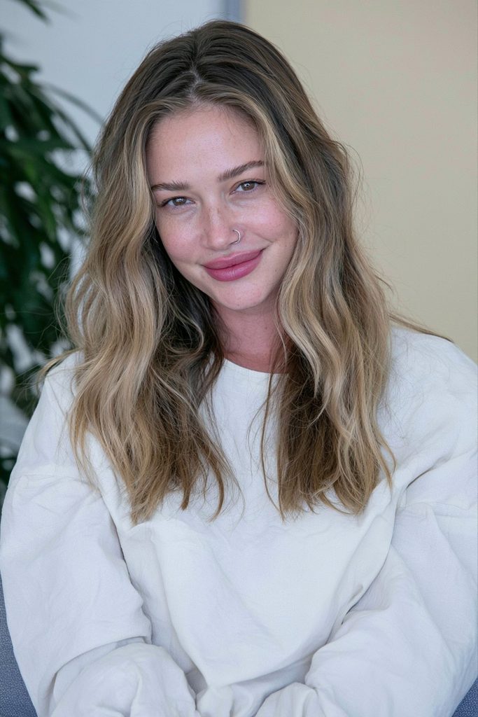 Soft chai ombré hair