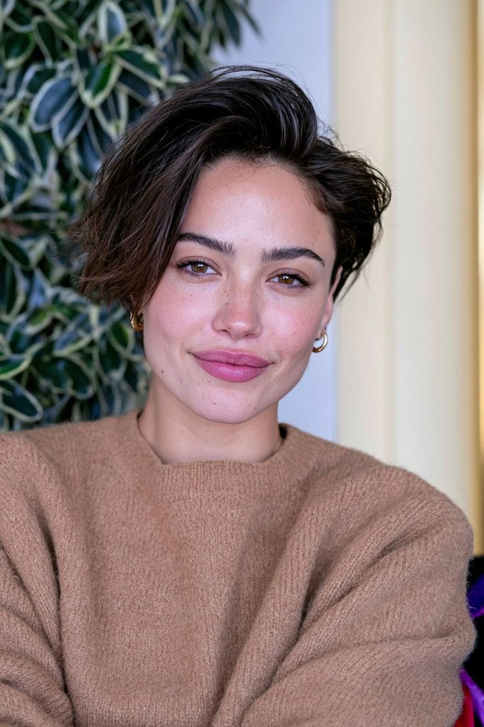 Stacked pixie bob haircut