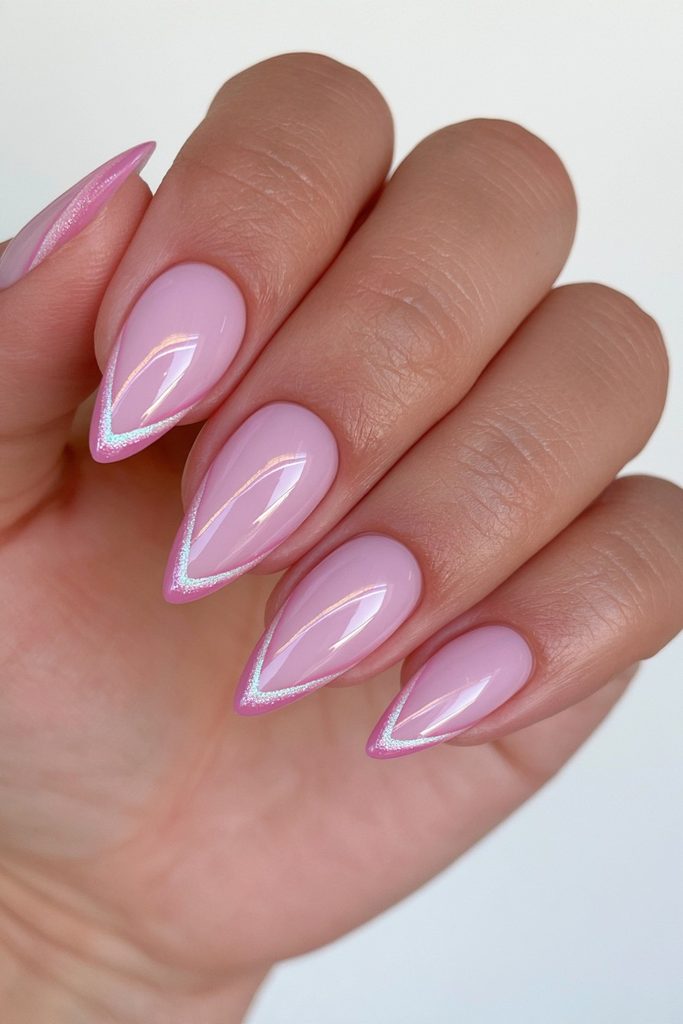 20 Soft, Glossy Sugar Plum Nails for Short Lengths 14 Sugar plum fairy shimmer gradient