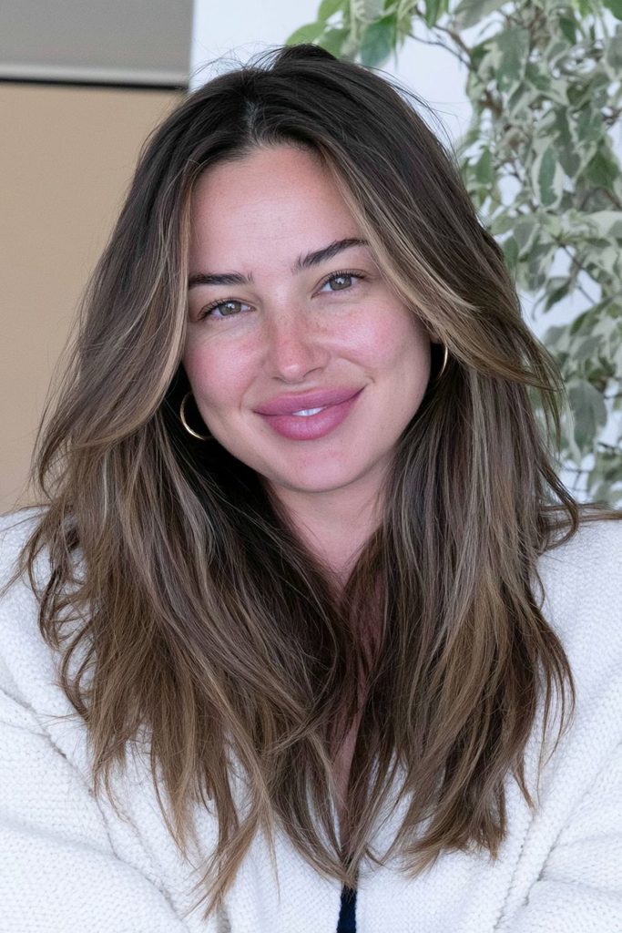 Toffee color melt hair