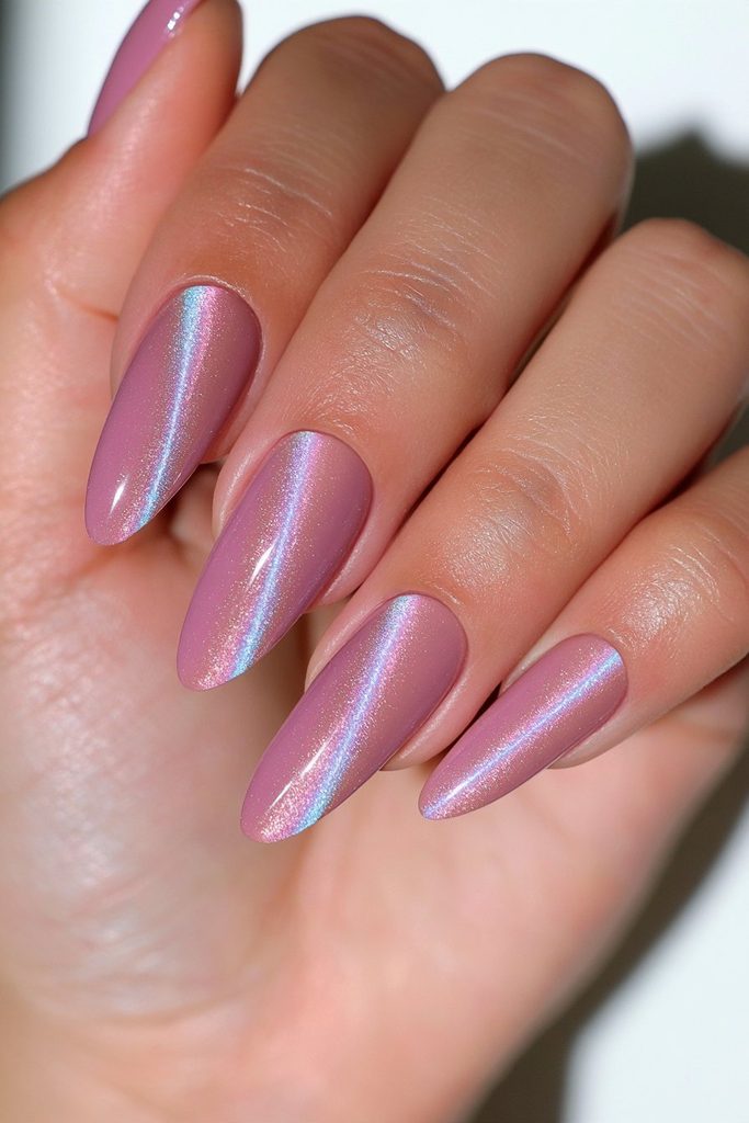 25 Cranberry Nail Ideas for a Rich, On-Trend Manicure 3 Velvety cranberry magnetic nail finish