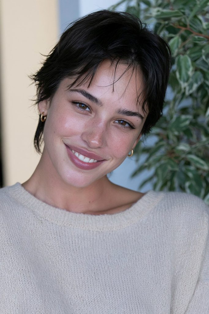 Wispy pixie bob haircut