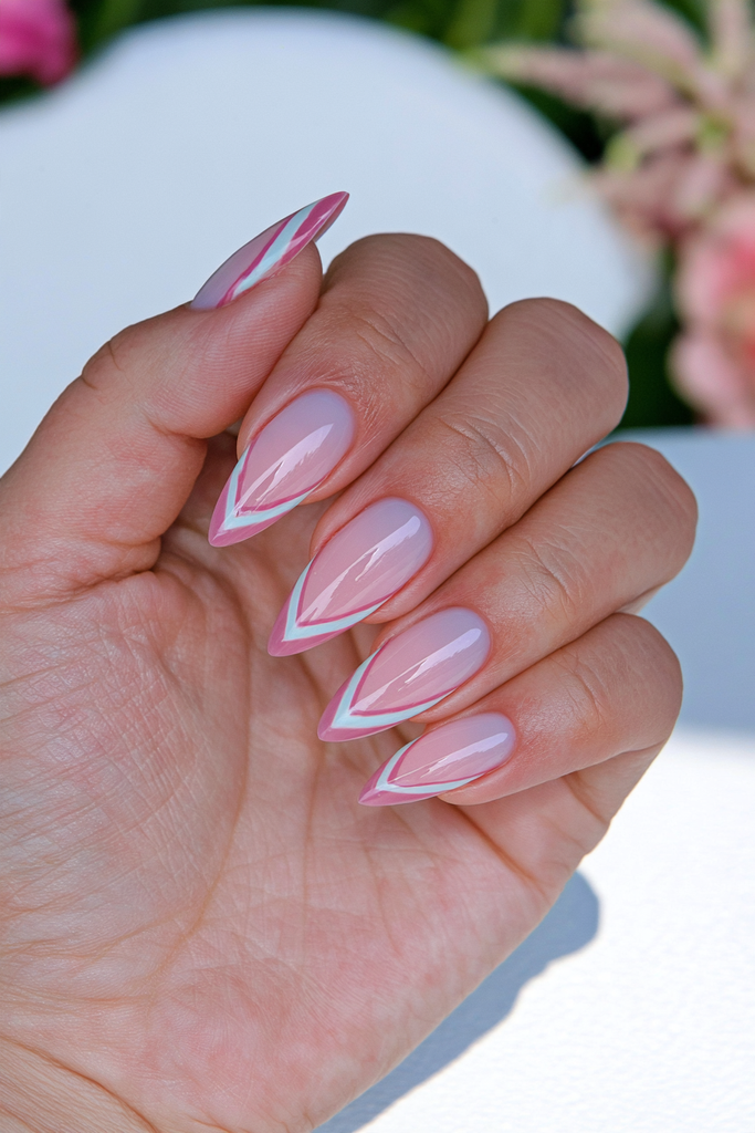 20 Soft, Glossy Sugar Plum Nails for Short Lengths 6 Plum micro French tip nails