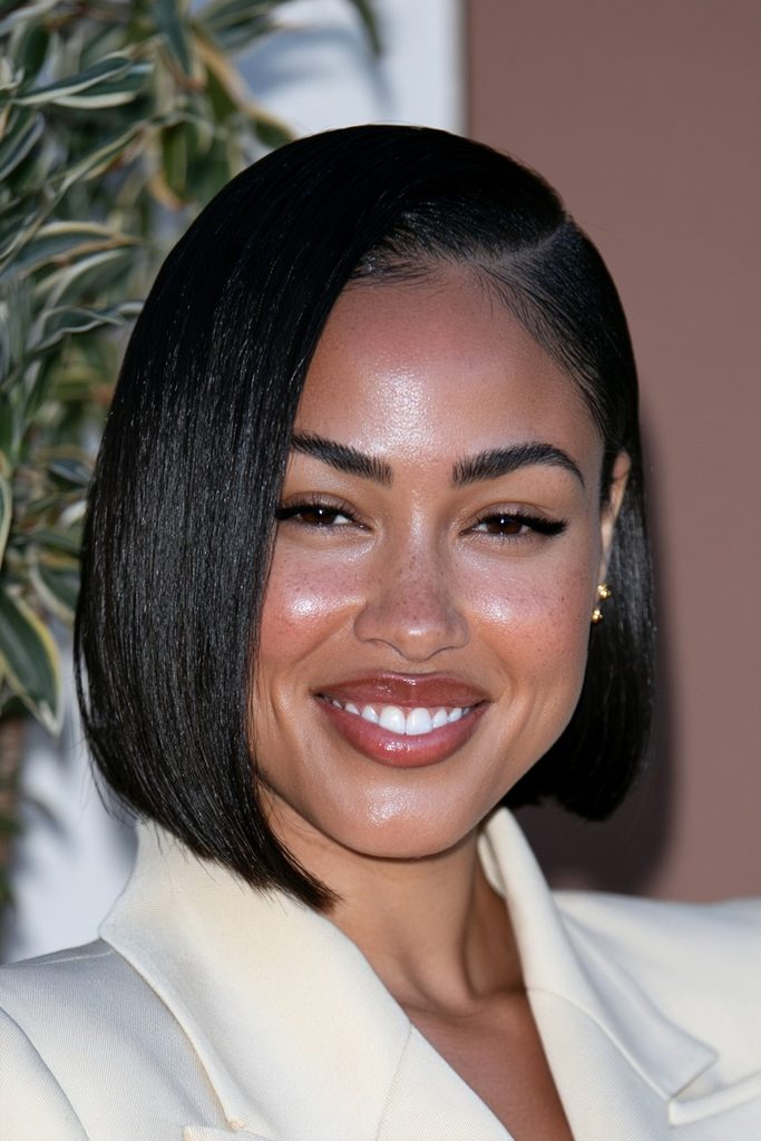 A-line quick weave bob haircut